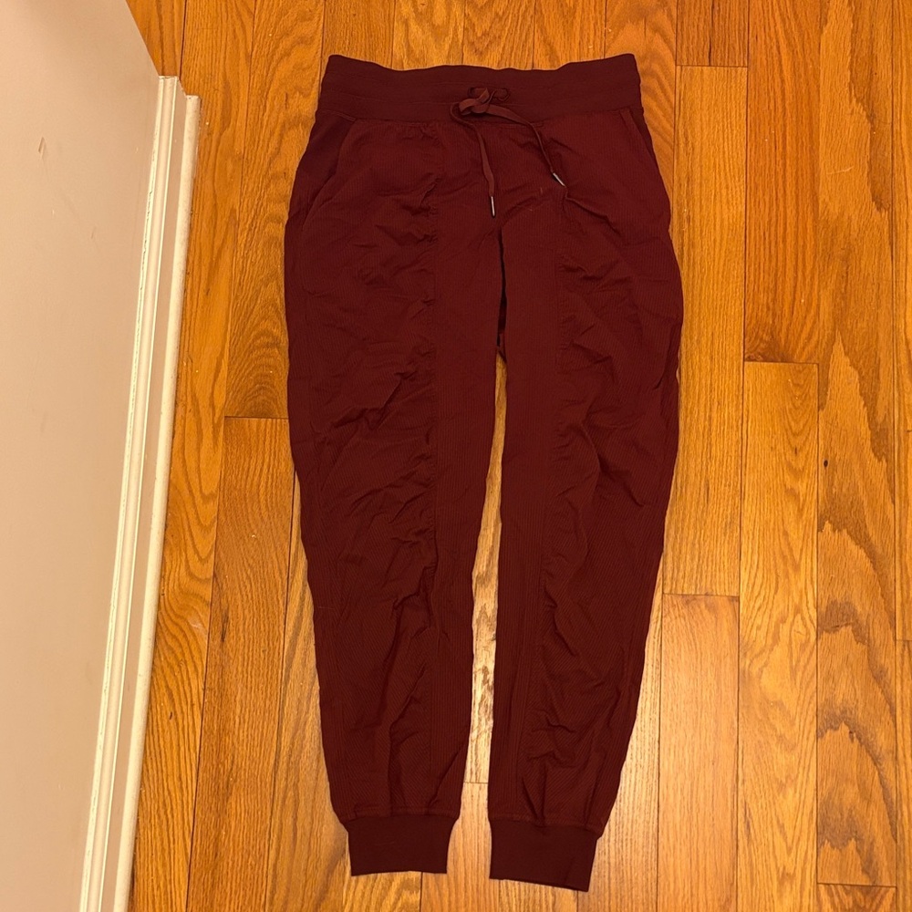 Lululemon Athletica Maroon Track Pants